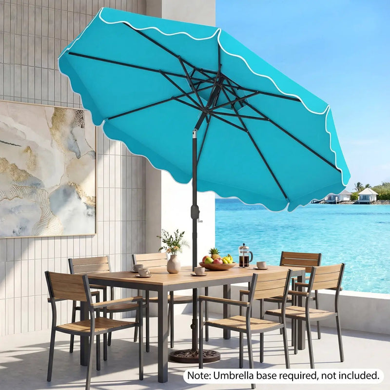 10 Ft Patio Umbrella with Push Button Tilt and Crank by DirectDeals