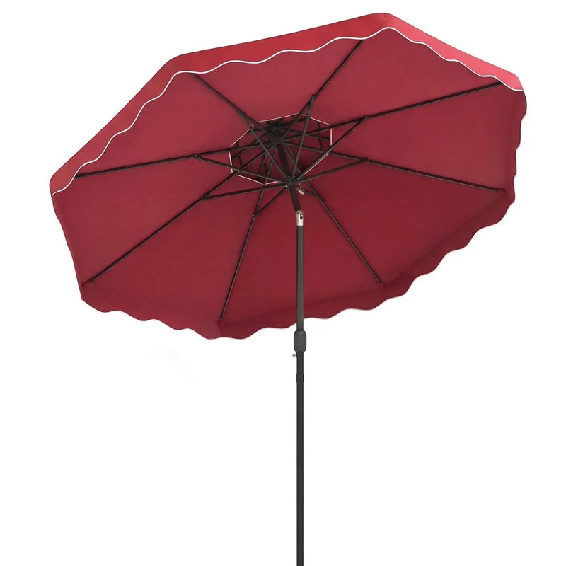 10 Ft Patio Umbrella with Push Button Tilt and Crank by DirectDeals