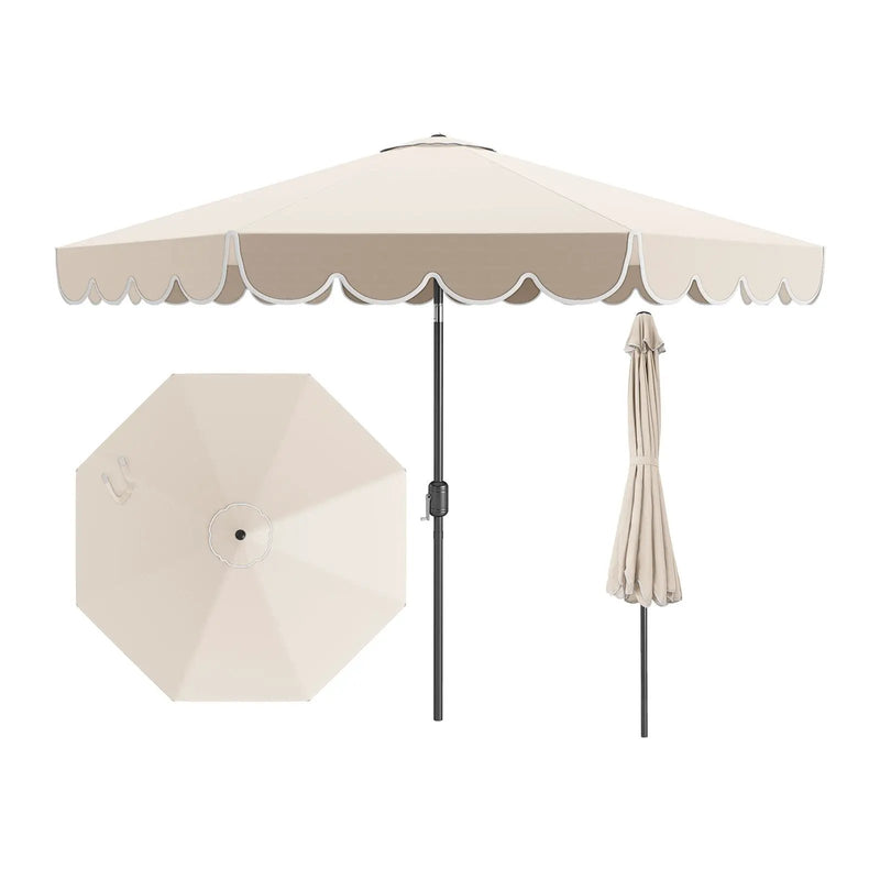 10 Feet Patio Umbrella Outdoor Market Umbrella with Crank Tilt Adjustment by DirectDeals
