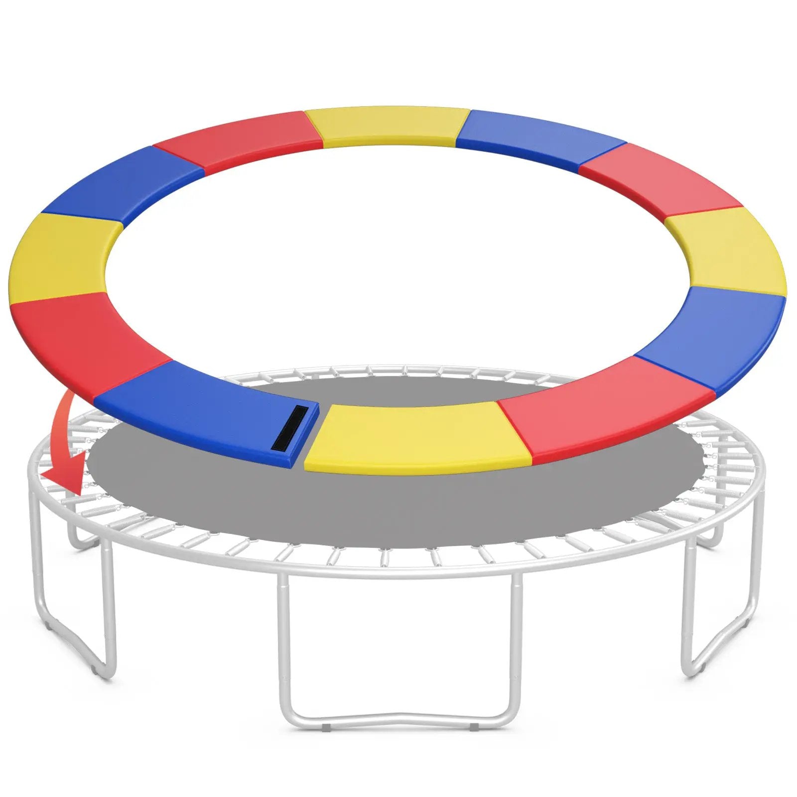 8-16 FT Trampoline Pad Replacement Safety Pad with Fixing Straps (Multicolor) by DirectDeals