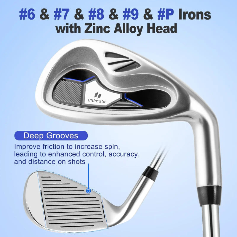 Men’s Profile Complete Golf Club Package Set Includes 10 Pieces by DirectDeals
