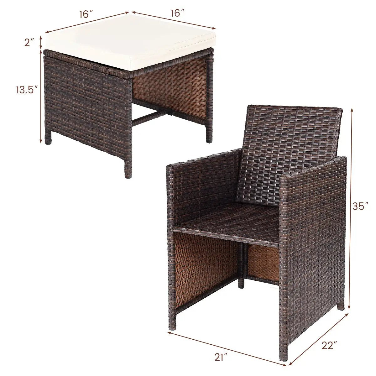 10 Pieces Outdoor Patio Dining Set by DirectDeals