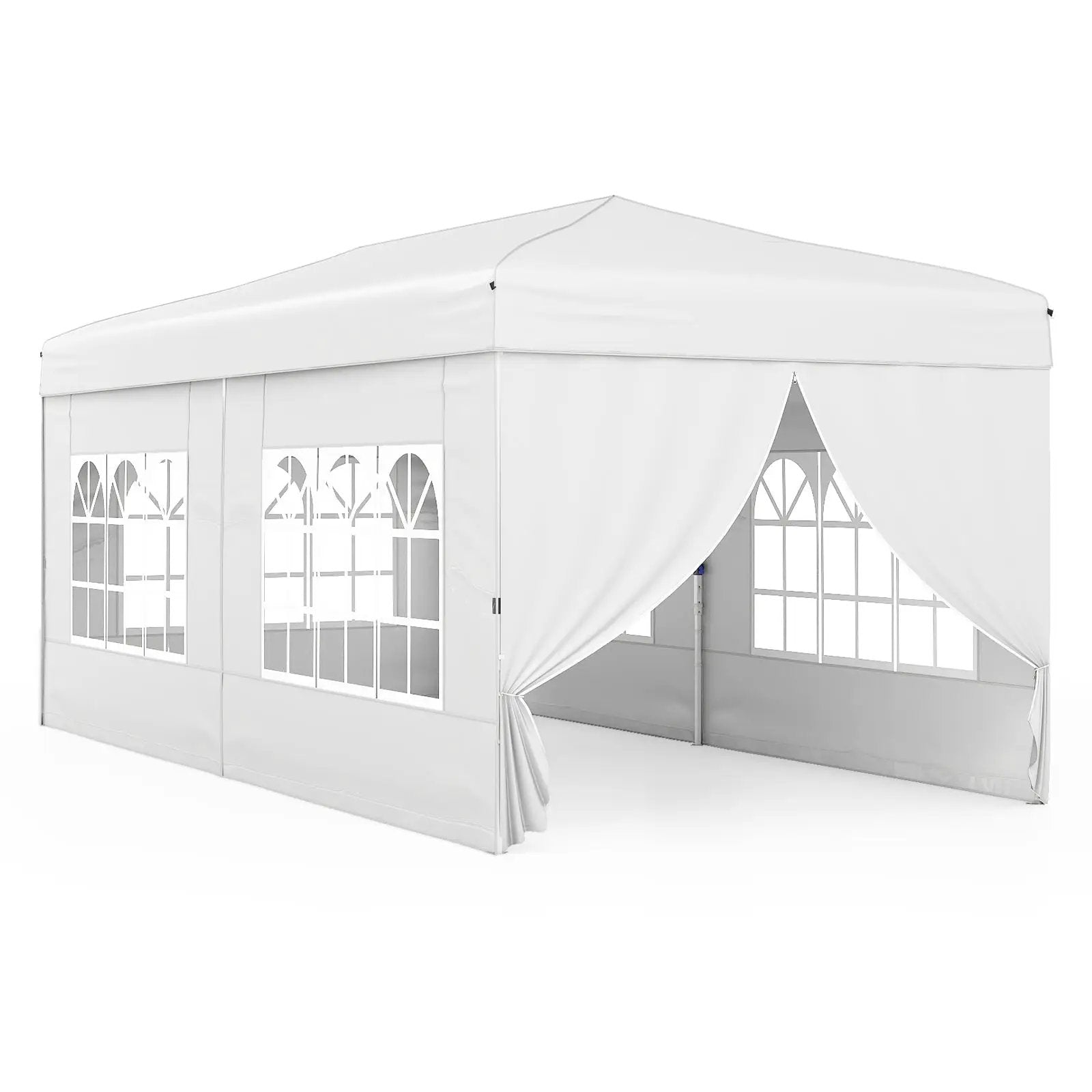 10 X 20 Feet Pop up Canopy Tent Instant Setup with 6 Sidewalls by DirectDeals