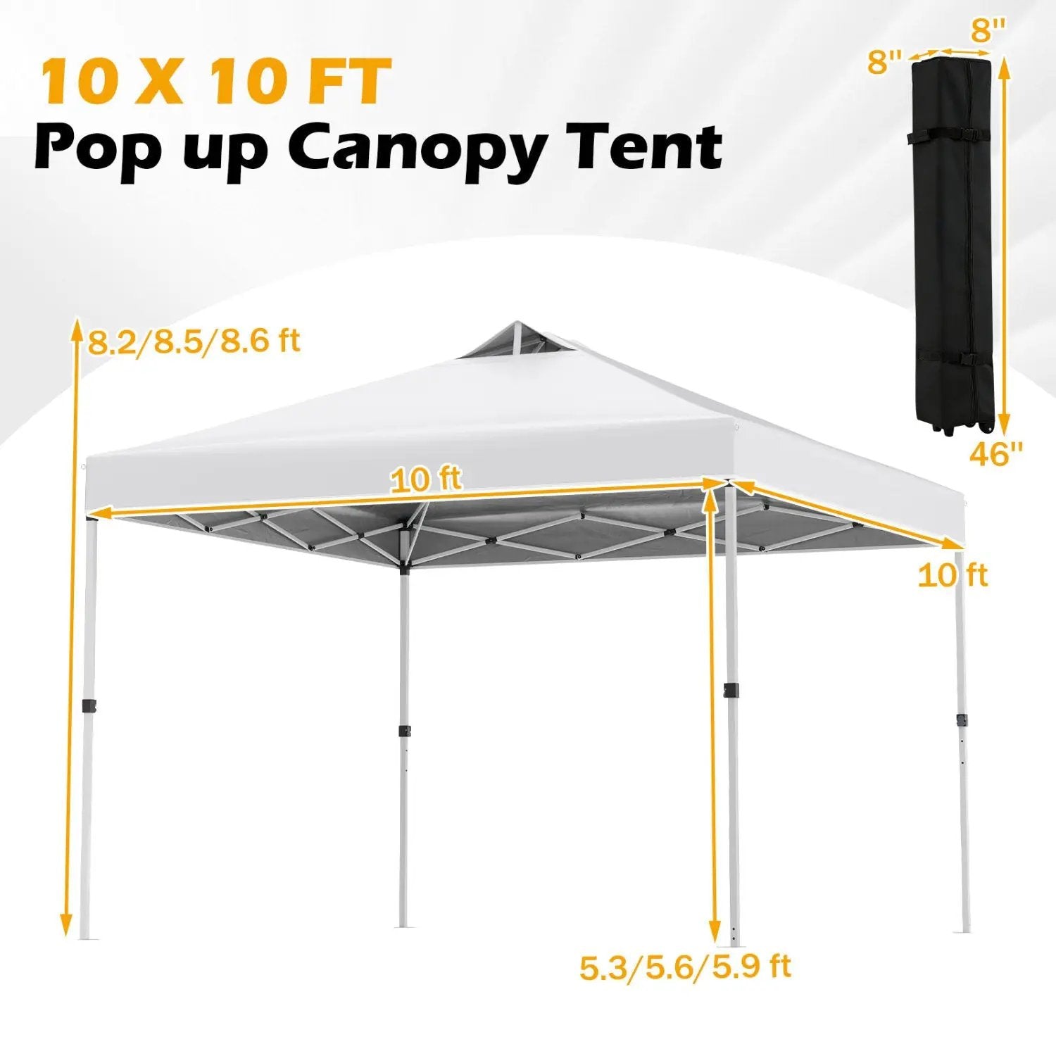 10 x 10 Feet Outdoor Commercial Pop up Canopy Tent by DirectDeals