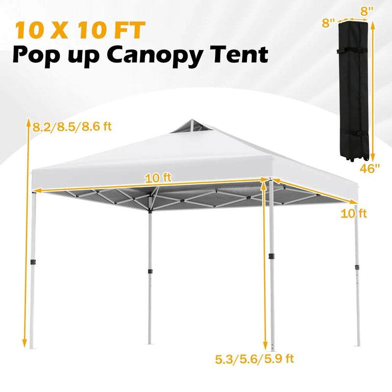10 x 10 Feet Outdoor Commercial Pop up Canopy Tent by DirectDeals