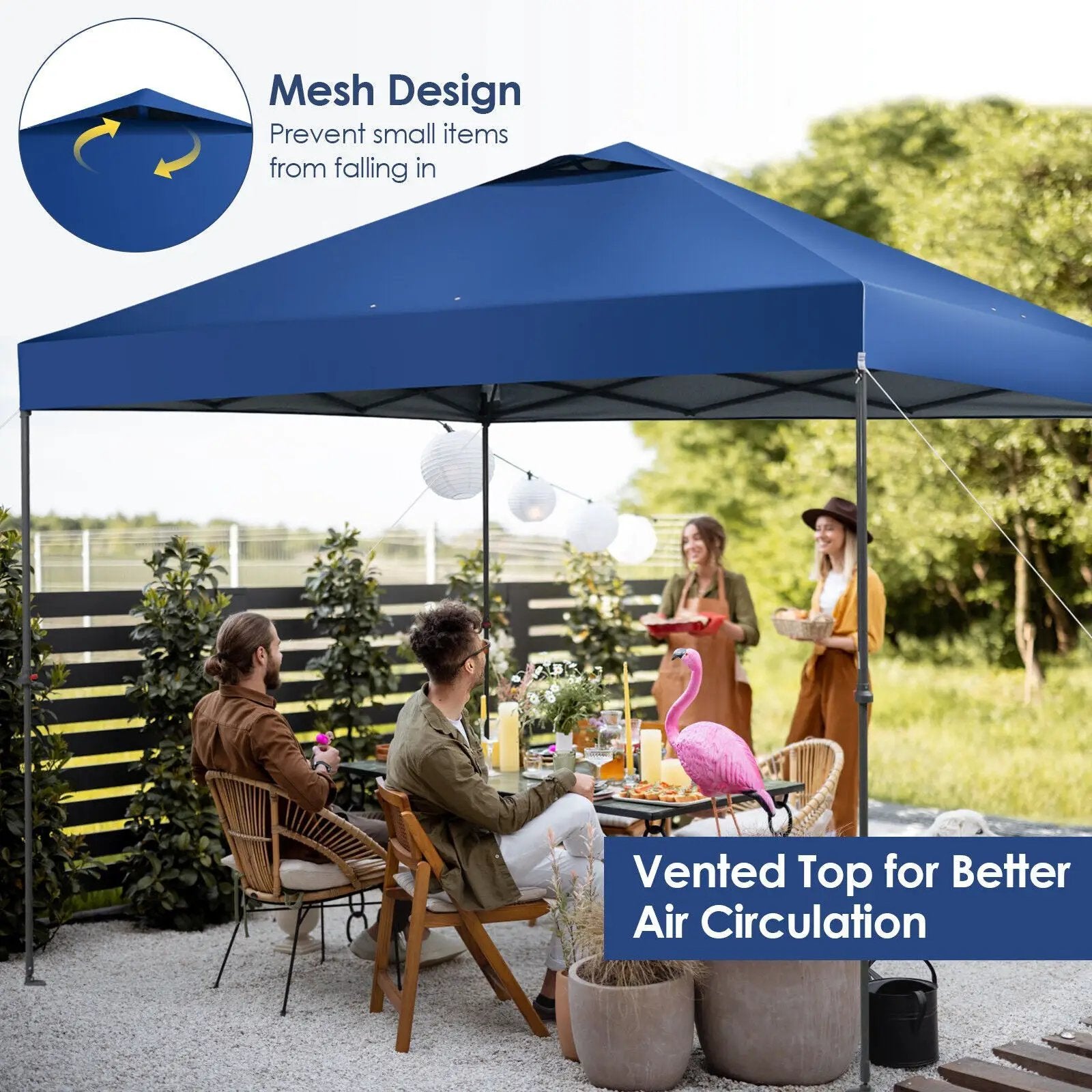 10 x 10 Feet Foldable Outdoor Instant Pop-up Canopy with Carry Bag by DirectDeals