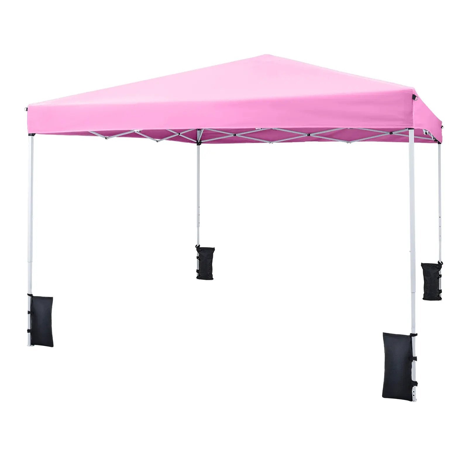 10 x 10 Feet Pop up Canopy Tent with Carrying Bag and 4 Sandbags by DirectDeals