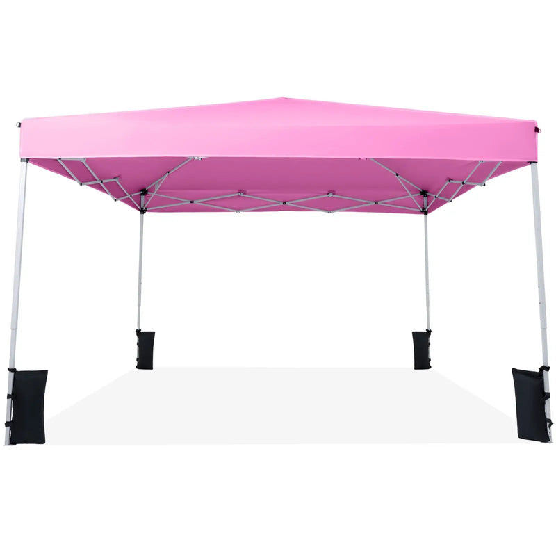 10 x 10 Feet Pop up Canopy Tent with Carrying Bag and 4 Sandbags by DirectDeals