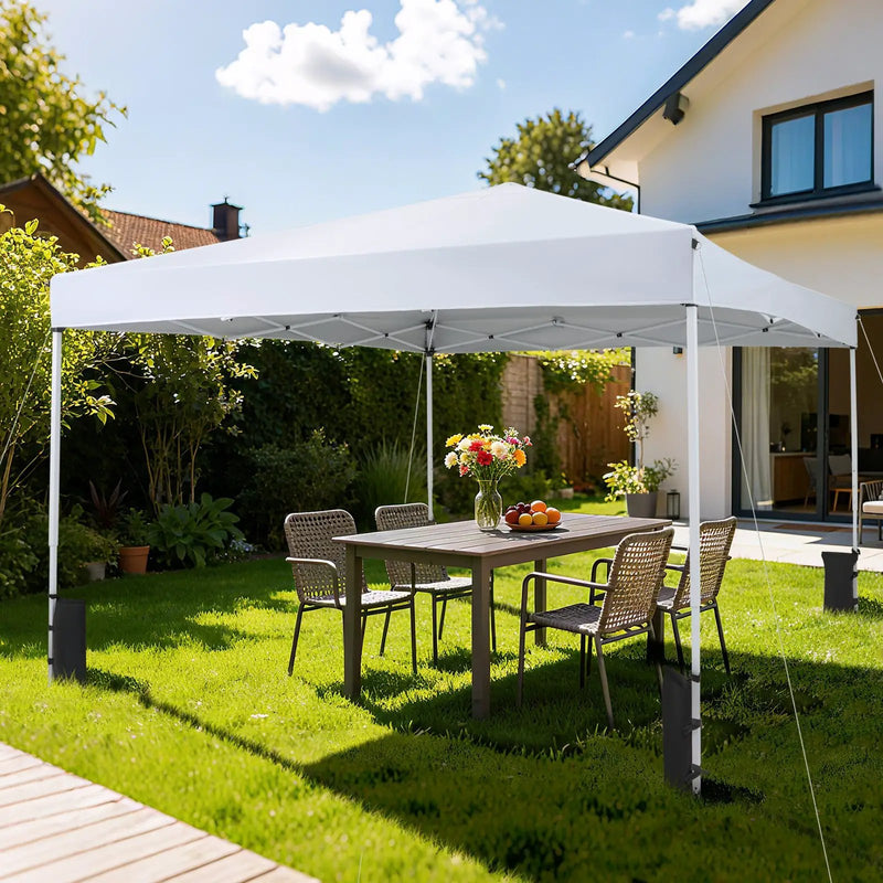10 x 10 Feet Pop up Canopy Tent with Carrying Bag and 4 Sandbags by DirectDeals