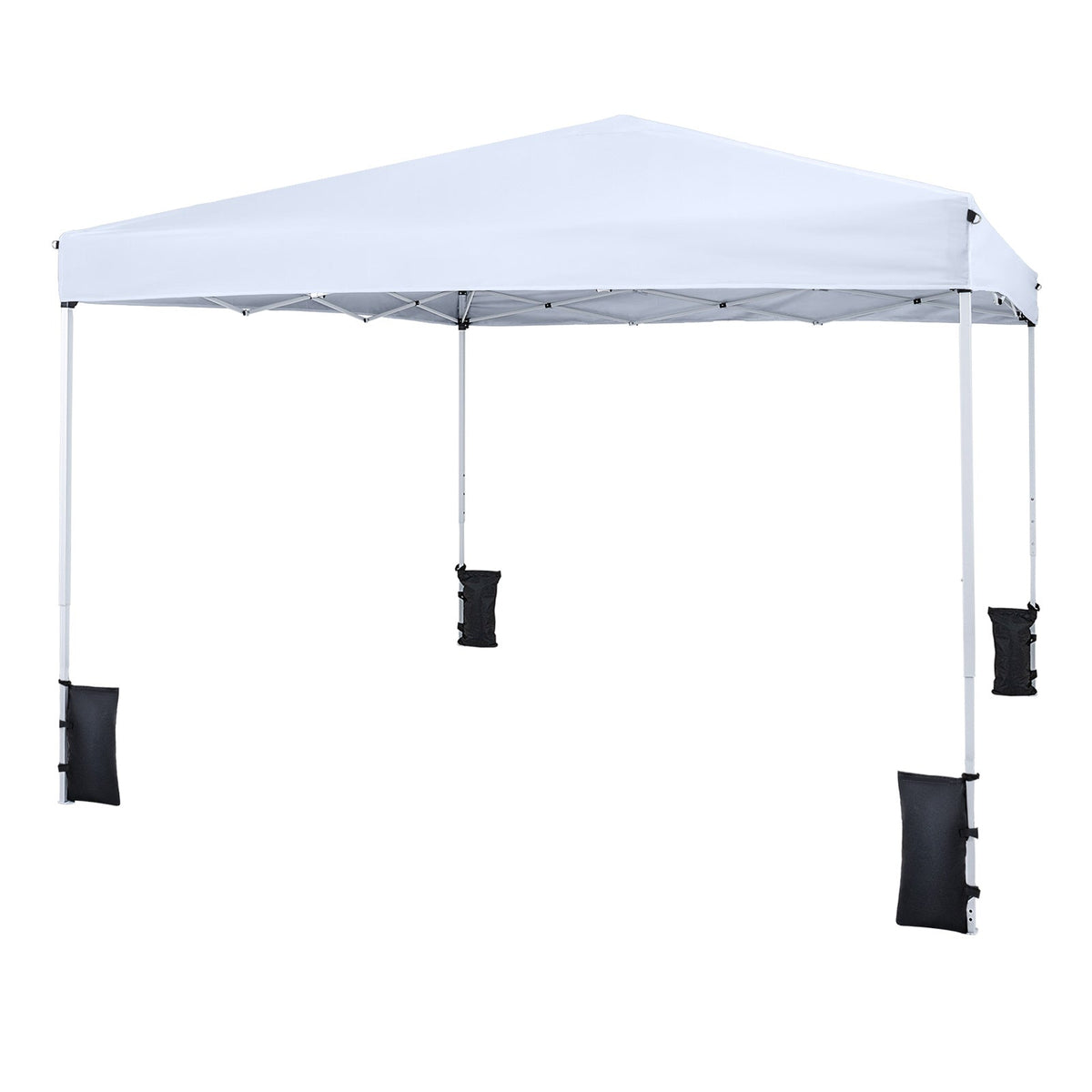 10 x 10 Feet Pop up Canopy Tent with Carrying Bag and 4 Sandbags, photo 8 of 24