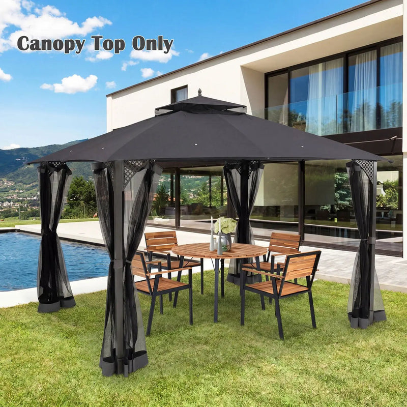 10' x 12' Gazebo Replacement Canopy Top with Air Vent by DirectDeals
