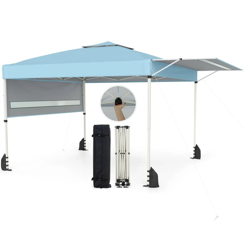 10 x 17 Feet Pop Up Canopy Tent with Dual Adjustable Awnings by DirectDeals
