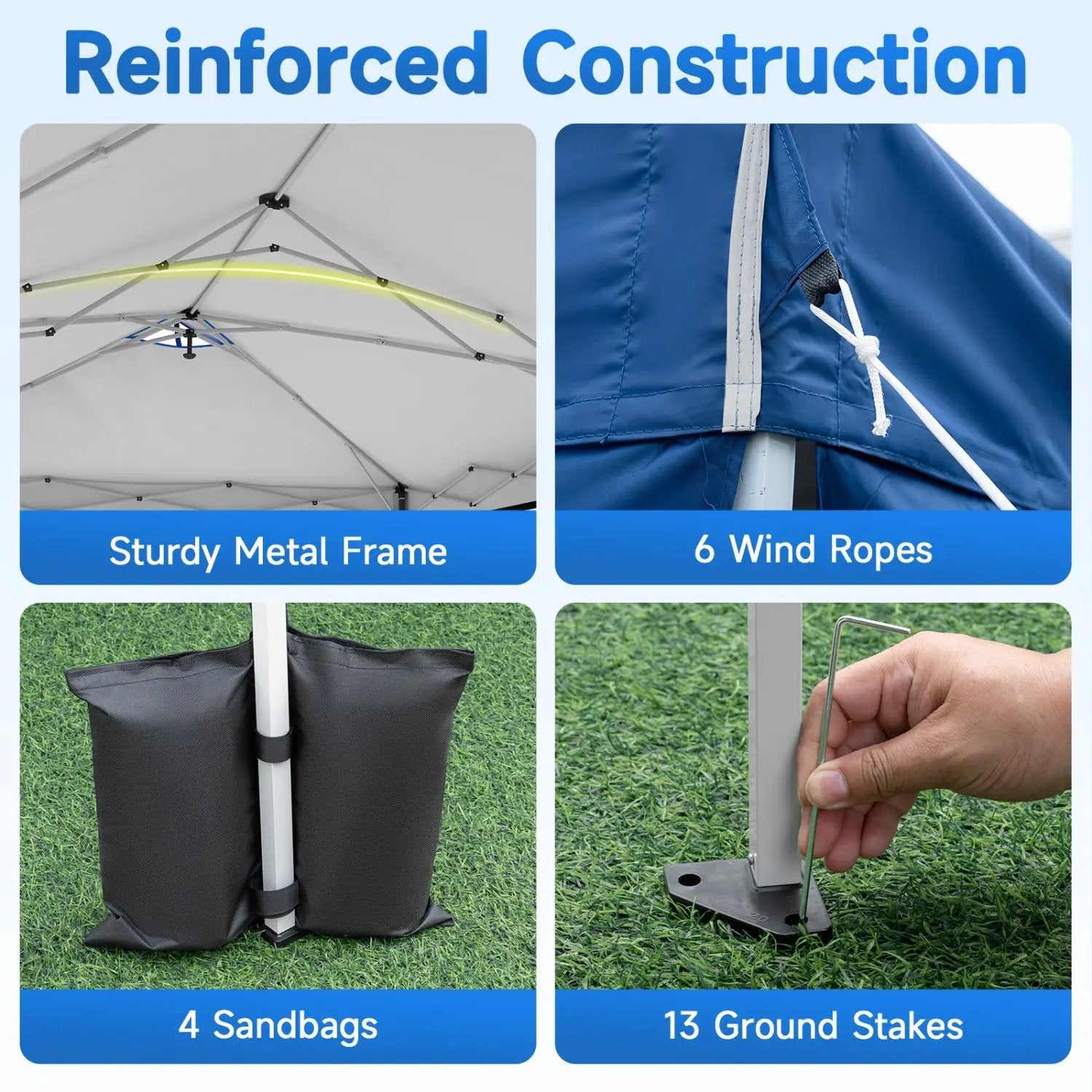 Pop Up Canopy Tent 10x20 FT with 6 Sidewalls by DirectDeals