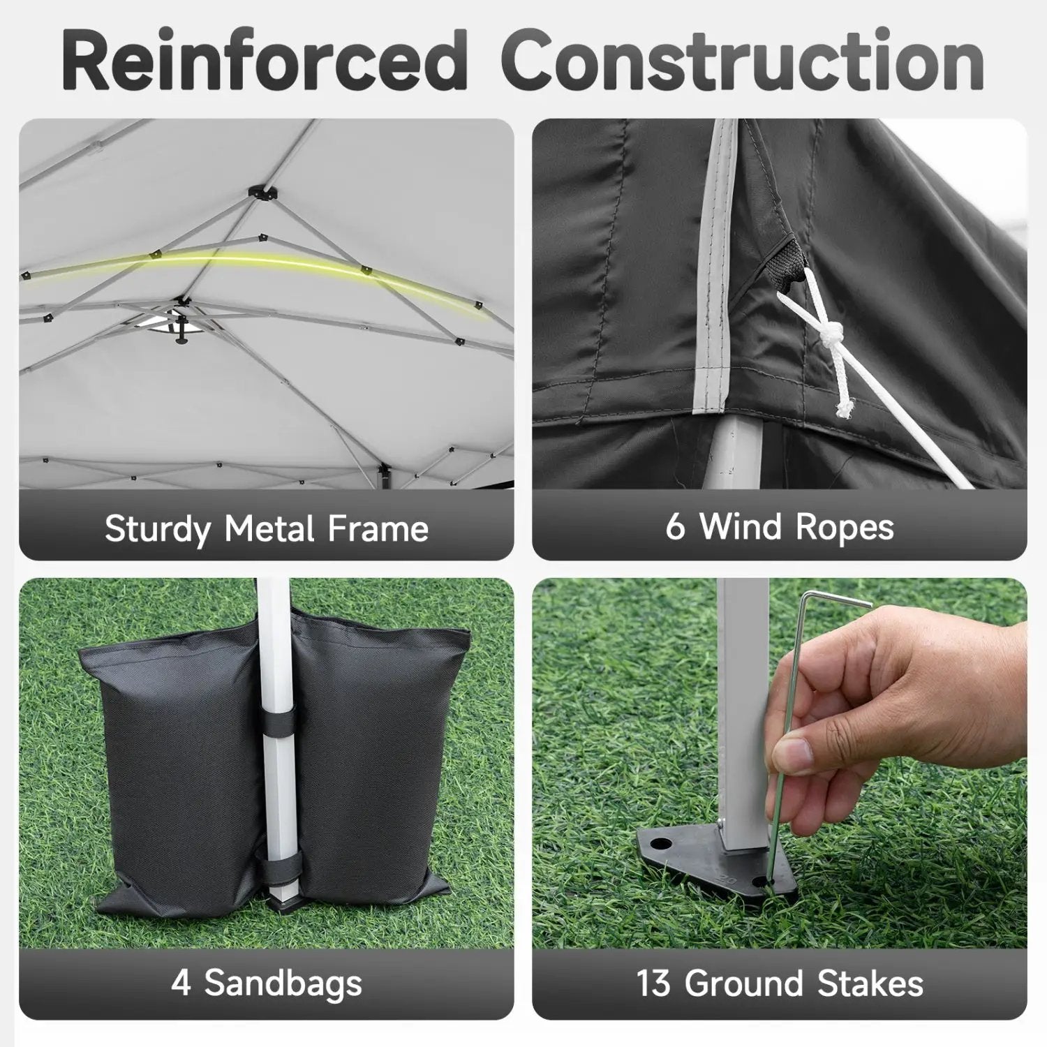 Pop Up Canopy Tent 10x20 FT with 6 Sidewalls by DirectDeals