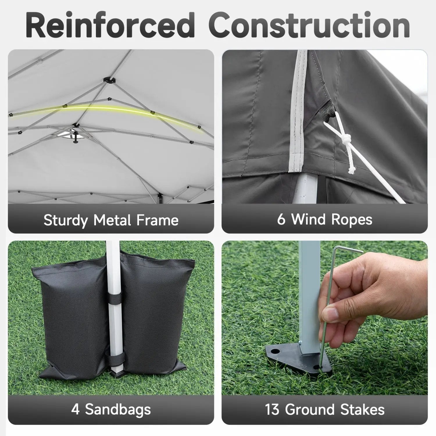 Pop Up Canopy Tent 10x20 FT with 6 Sidewalls by DirectDeals