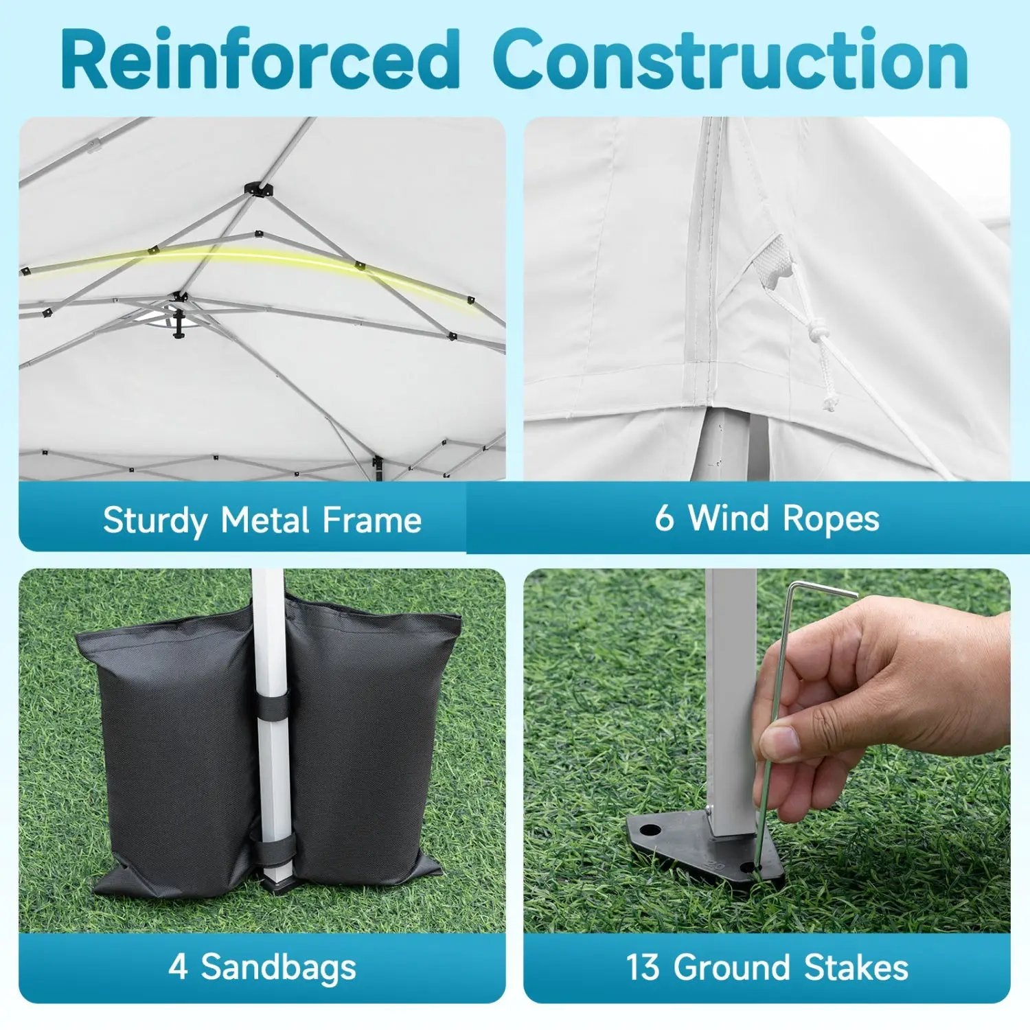 Pop Up Canopy Tent 10x20 FT with 6 Sidewalls by DirectDeals