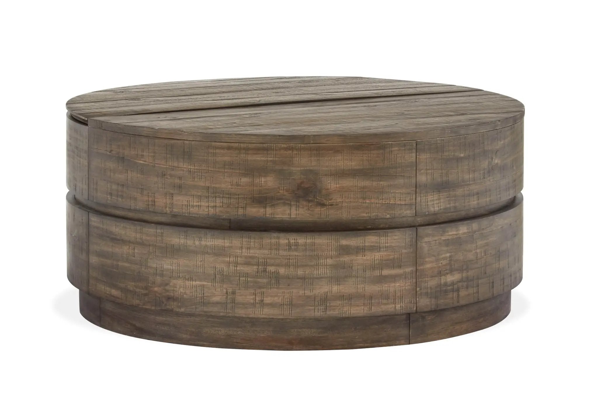 Baisden - Round Lift Top Cocktail Table With Casters - Tobacco by Unique Piece Furniture