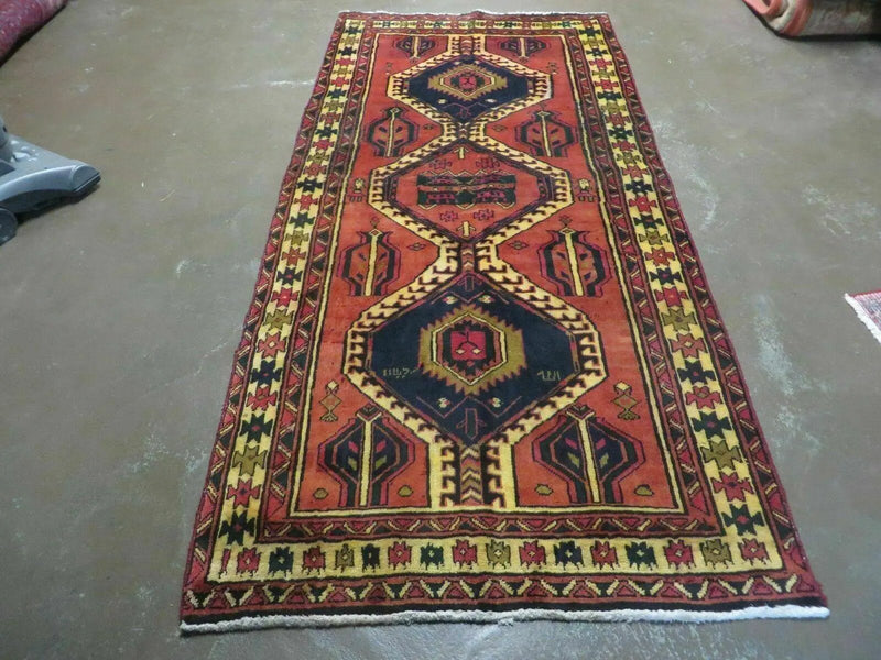 3' 4"X 7' Antique Handmade Turkish Wool Rug Organic #101 by Jewel Rugs