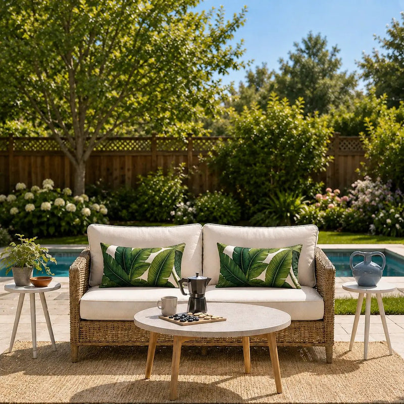 4 Pack Outdoor Lumbar Pillow with Inserts by HouseOfZazla