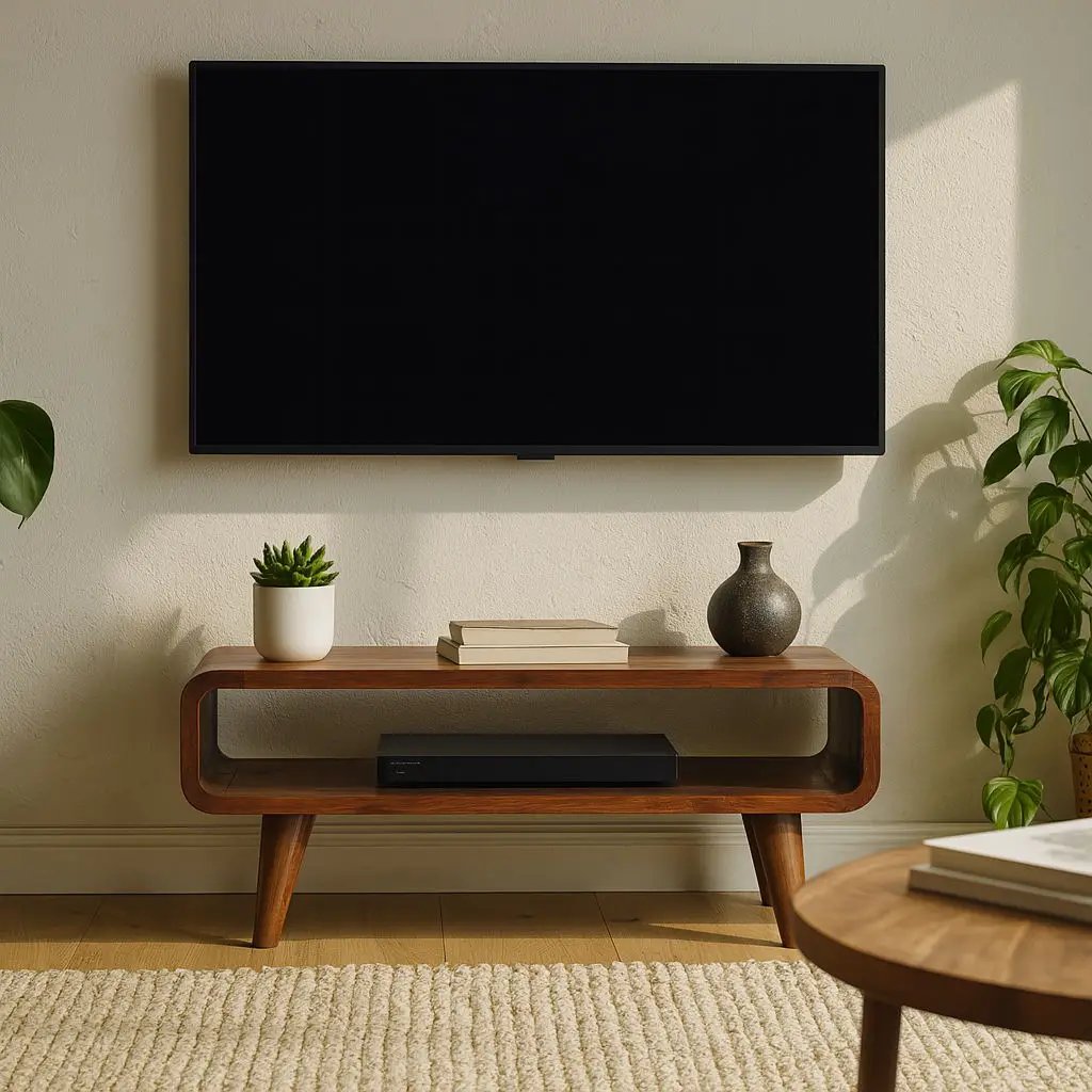 Solid Wood Open Media Unit by Unique Piece Furniture