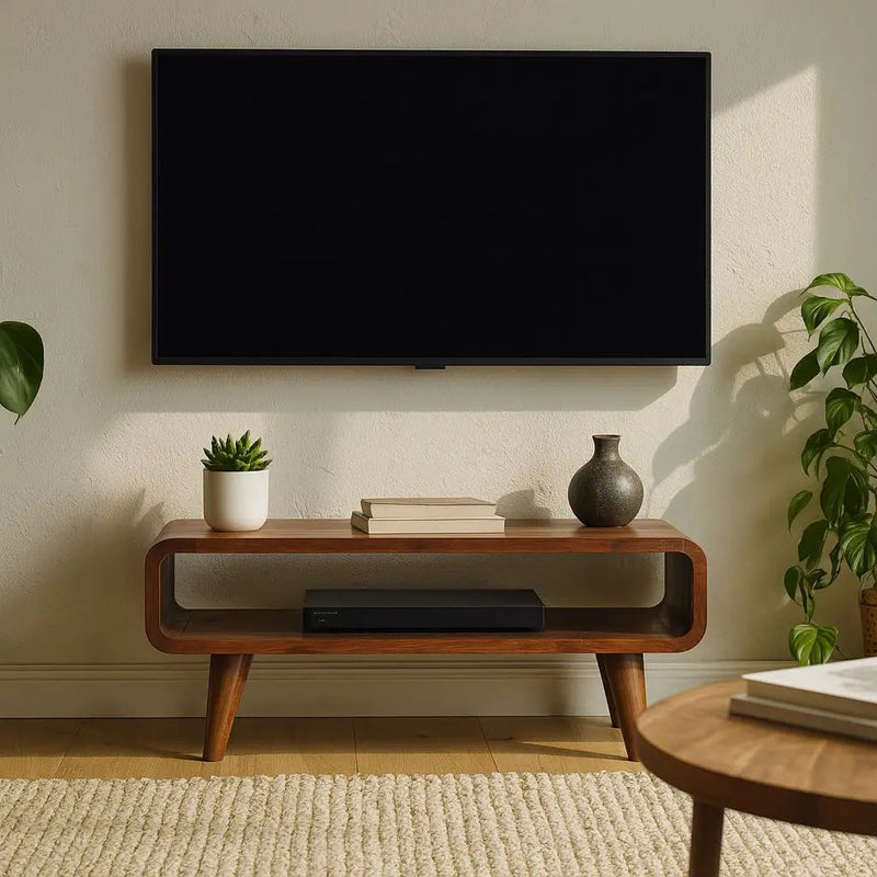 Solid Wood Open Media Unit by HouseOfZazla