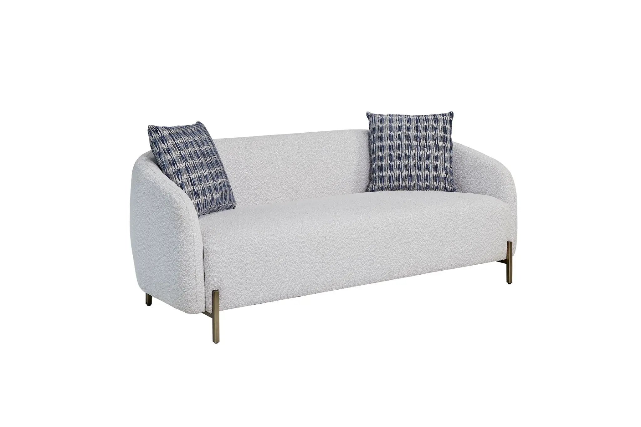 Rounded Sofa - White by Unique Piece Furniture