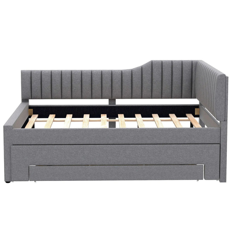 Upholstered Daybed With Trundle And 3 Drawers by HouseOfZazla