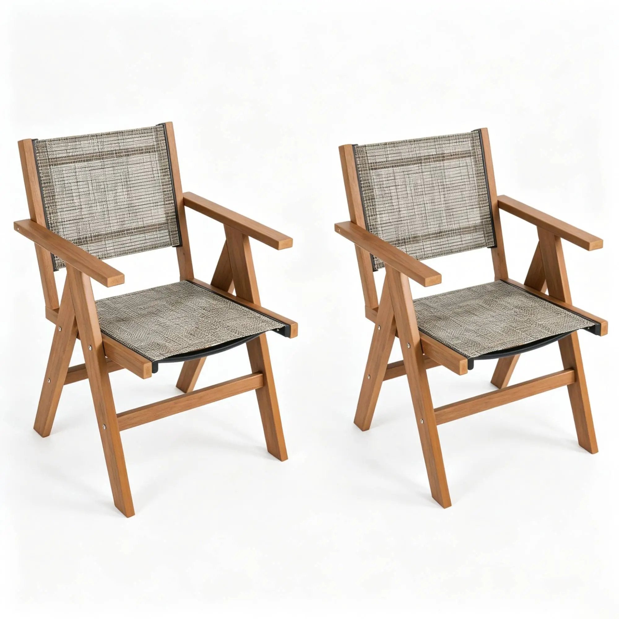 2 Piece HIPS Outdoor Dining Chair Perfect For Patio Meal Togethers & Garden Brunch Relaxation Moments by HouseOfZazla