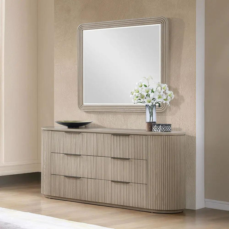 Leanna - Mirror - Light Oak by Unique Piece Furniture