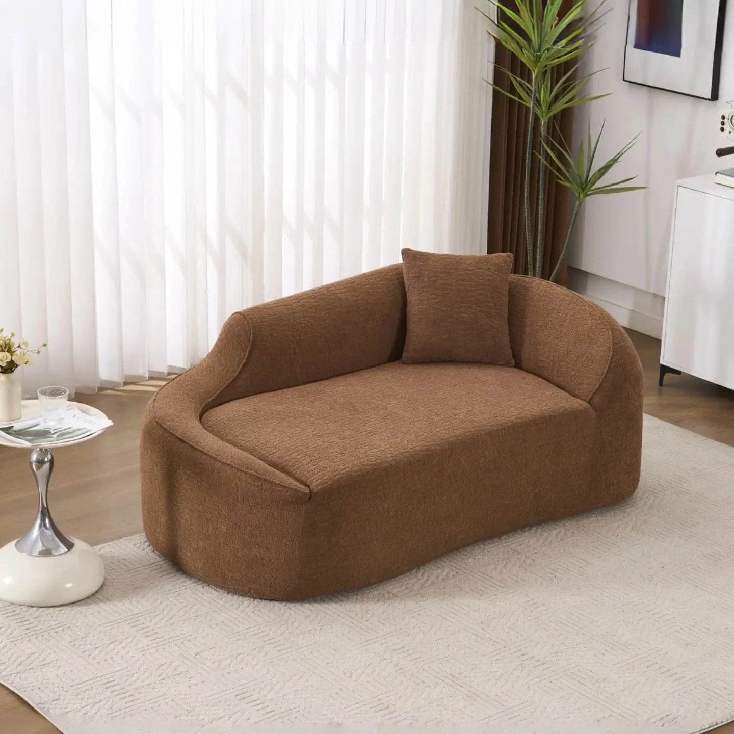 LY-048 Compression Curved Chaise Longue Chair by HouseOfZazla