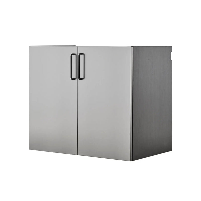 Astro Series - Wall Mounted Base Door Storage Cabinet - Metallic Gray by HouseOfZazla