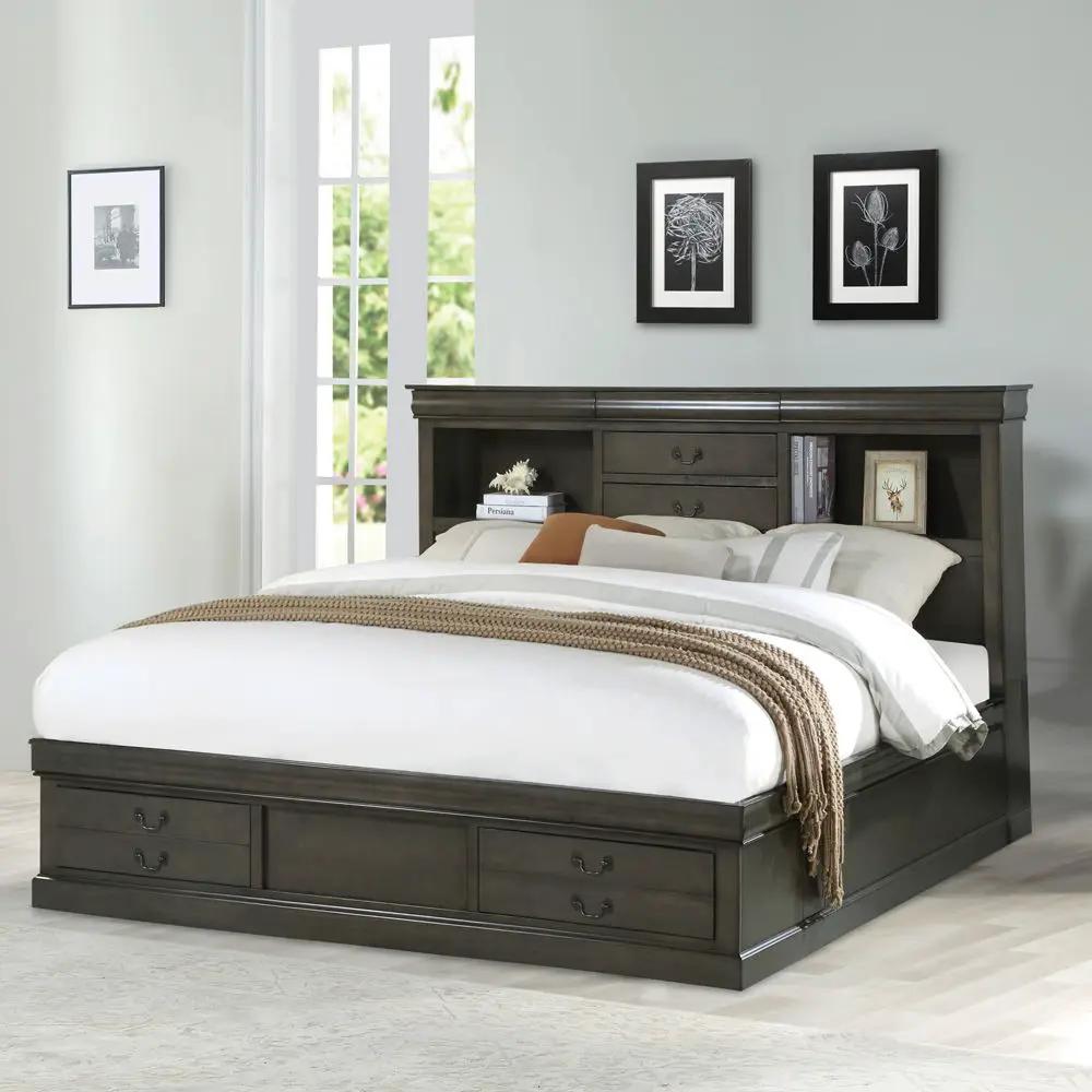 Louis Philippe III - Bed w/Storage by Unique Piece Furniture