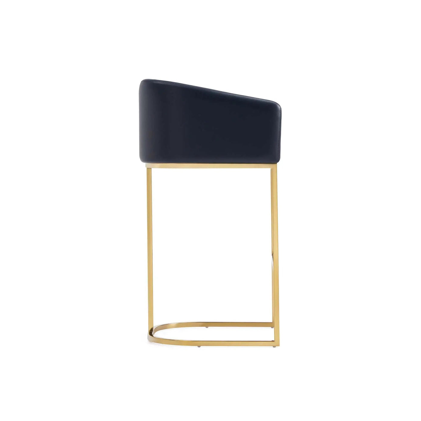 Mid-Century Modern Stool With Steel Base by HouseOfZazla