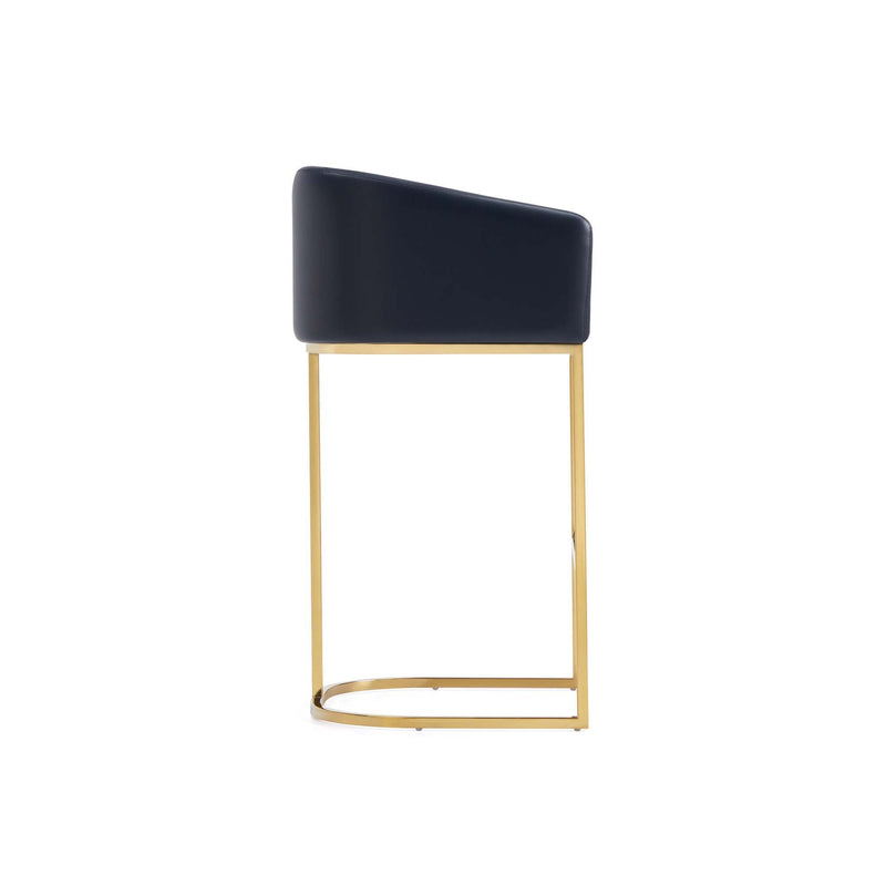 Mid-Century Modern Stool With Steel Base by HouseOfZazla