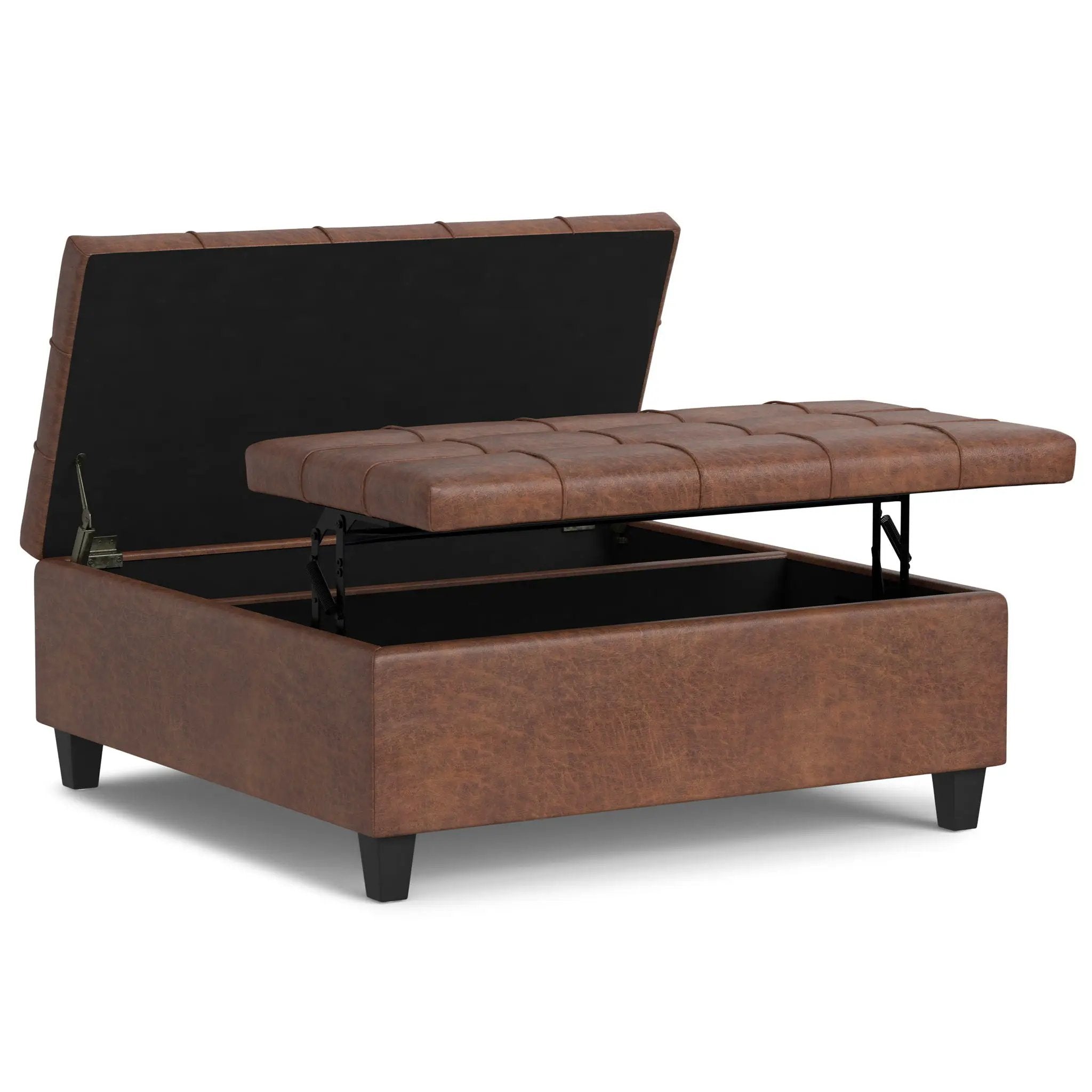Harrison - Upholstered Coffee Table Storage Ottoman by Unique Piece Furniture