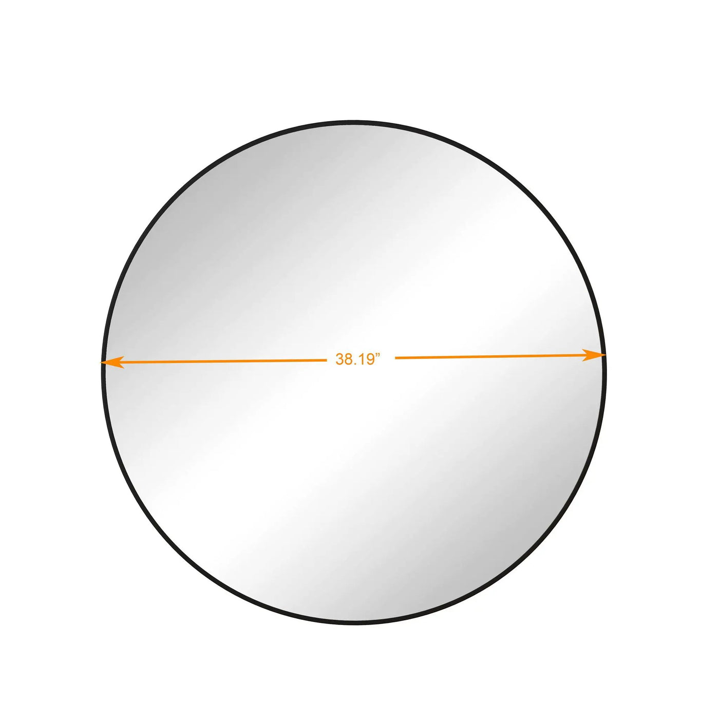 Wall Circular Mirror Metal Framed Mirror Round Vanity Mirror Dressing Mirror, For Bathroom, Living Room, Bedroom Wall Decor by Unique Piece Furniture