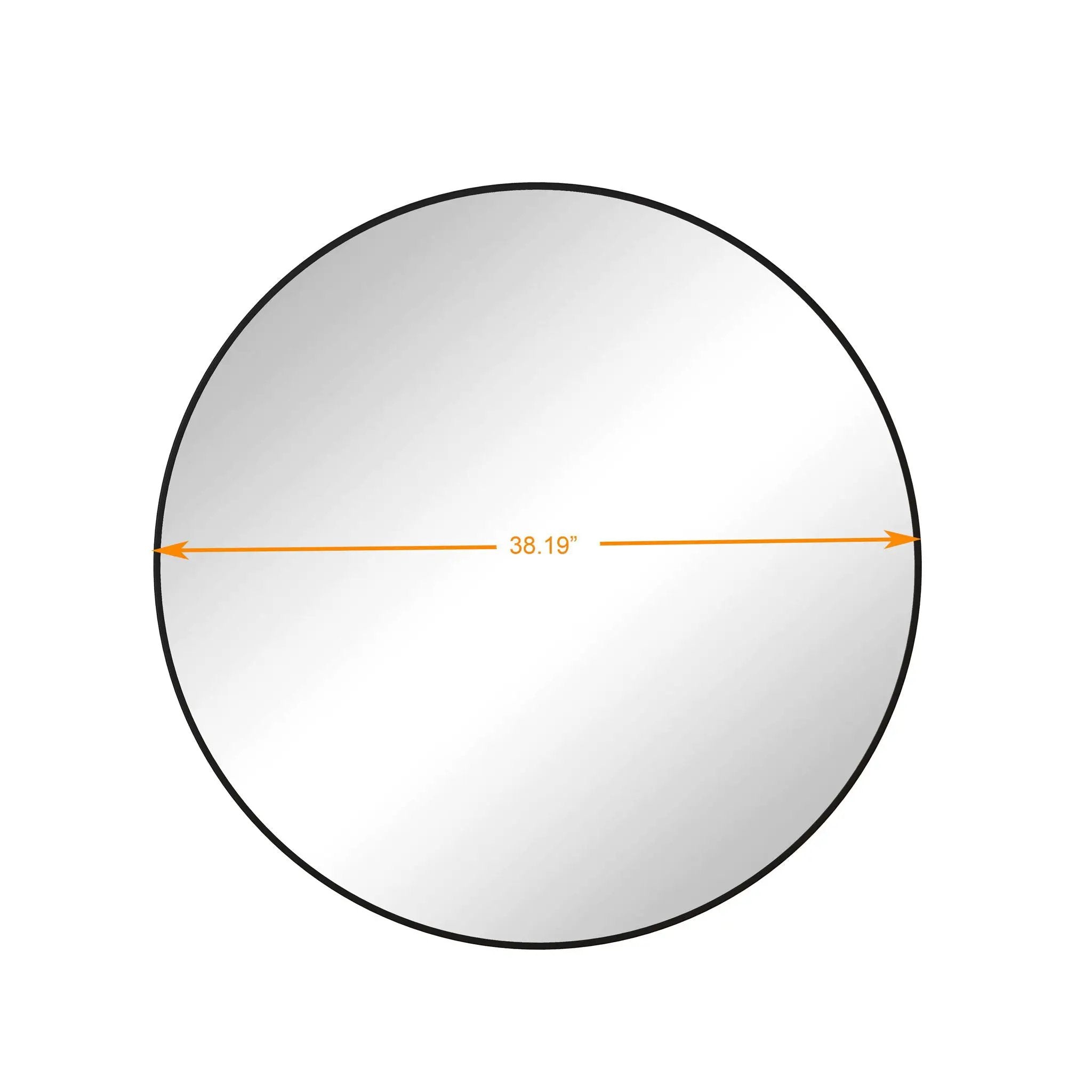 Wall Circular Mirror Metal Framed Mirror Round Vanity Mirror Dressing Mirror, For Bathroom, Living Room, Bedroom Wall Decor by Unique Piece Furniture