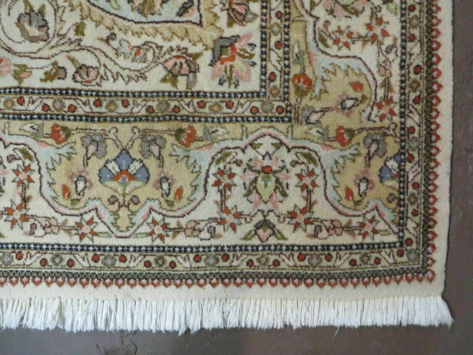 Vintage Persian Tabriz Rug 9x12, Tabatabaie Rug 9x12 Carpet, Handmade Hand Knotted Wool Area Rug, Tomato Red Beige, Medallion Rug, Floral by Jewel Rugs