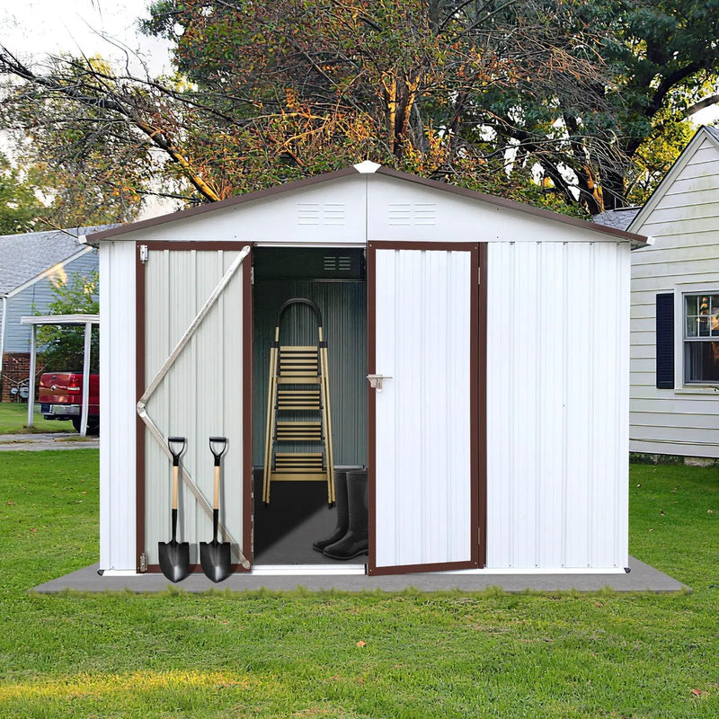 10' x 8' Garden Sheds Outdoor Storage Sheds by HouseOfZazla