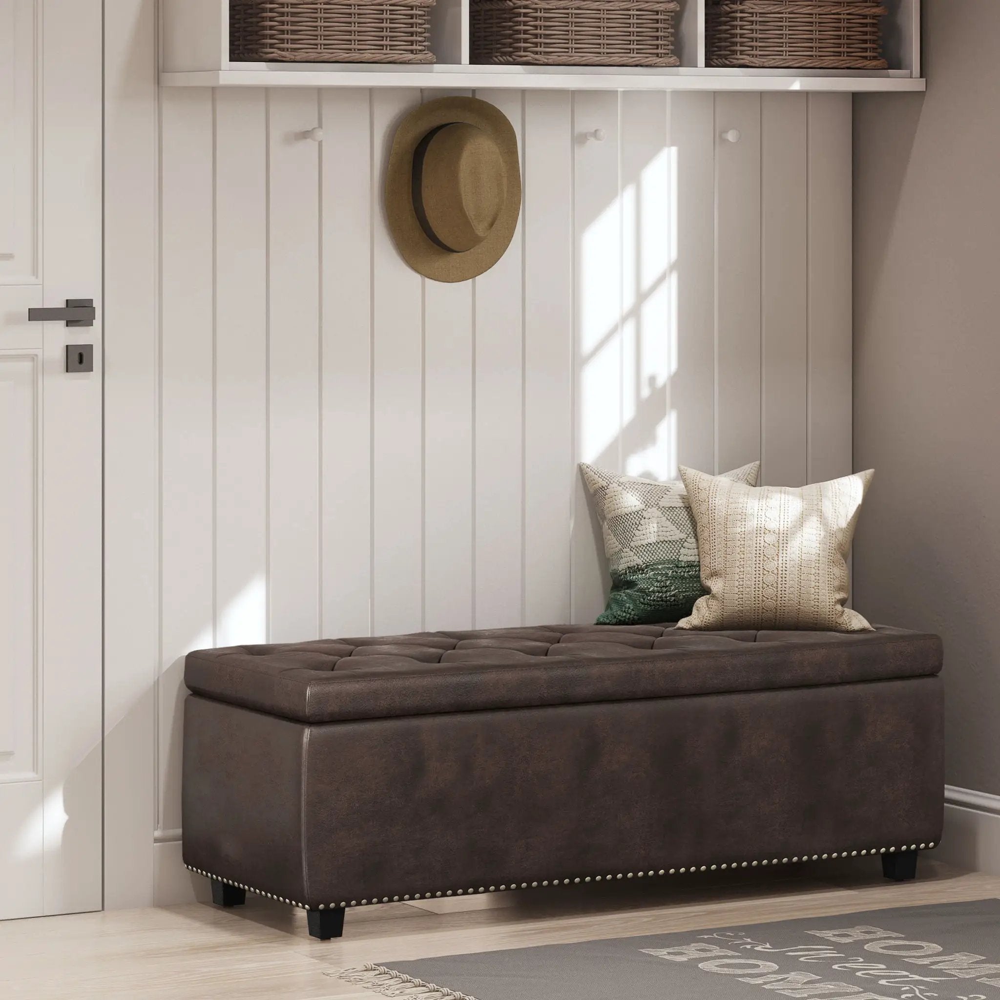 Hamilton - Upholstered Storage Ottoman by Unique Piece Furniture
