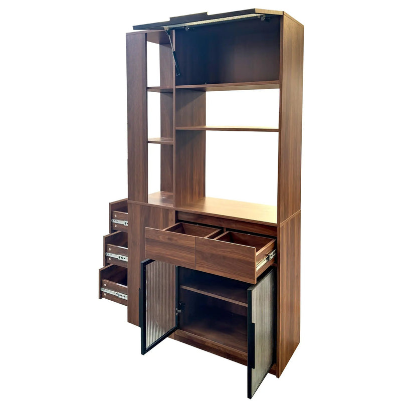 70.87"H Tall Storage Cabinet with Multi-Functional Storage Space by HouseOfZazla