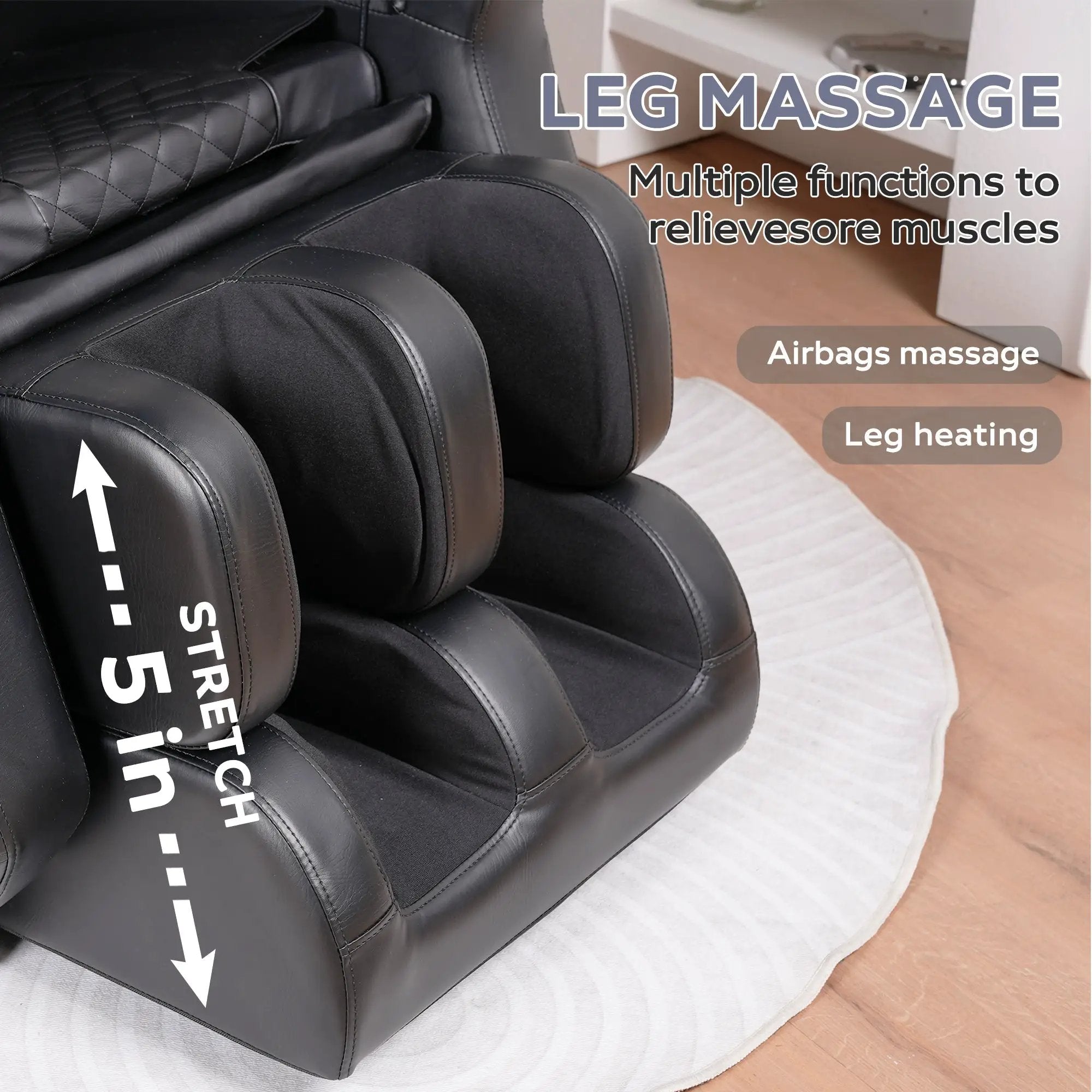 Massage Chair Recliner with Zero Gravity and Full Body Air Pressure by HouseOfZazla