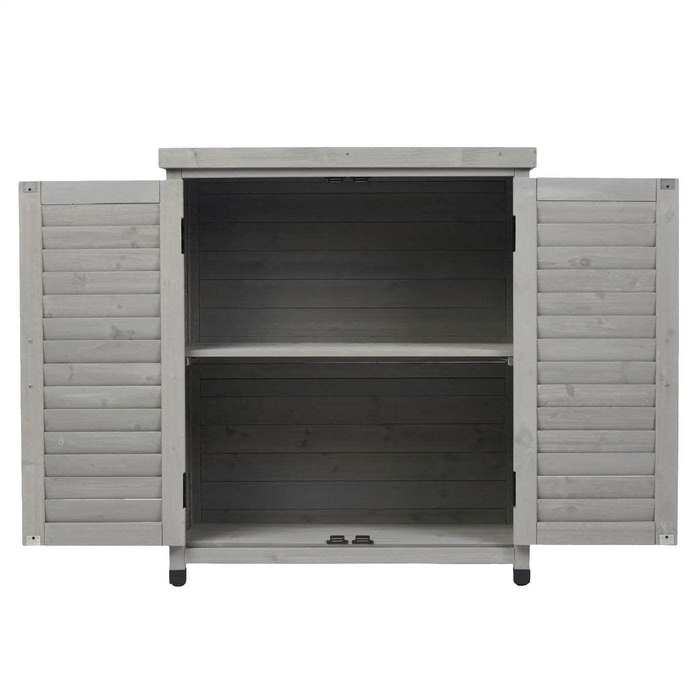 Potting Bench With Storage Cabinet And Metal Table Top For Outdoor by HouseOfZazla