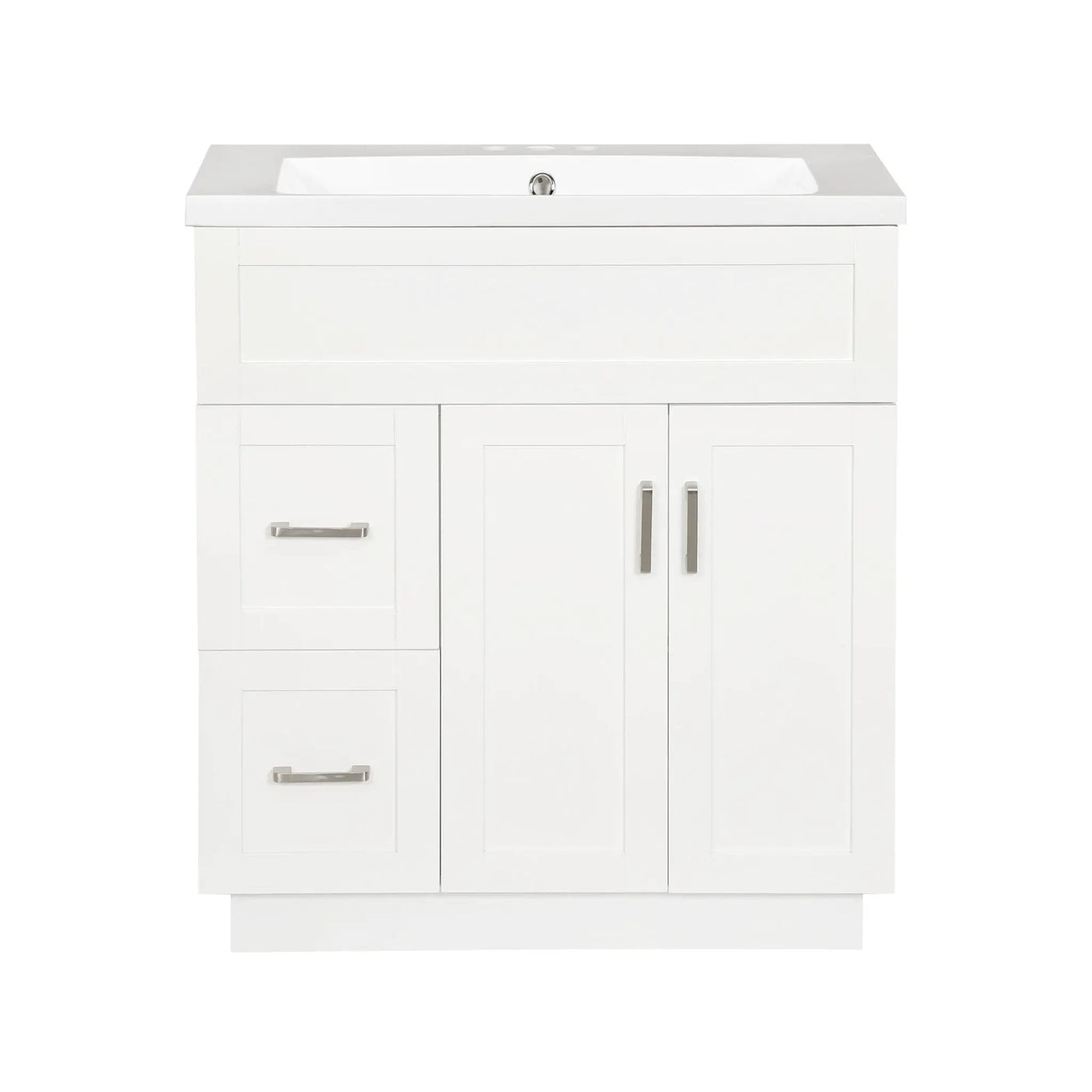 Bathroom Vanity With 2 Doors, 2 Drawers, Adjustable Shelf, Hidden Slides & Soft Close Hinges by Unique Piece Furniture