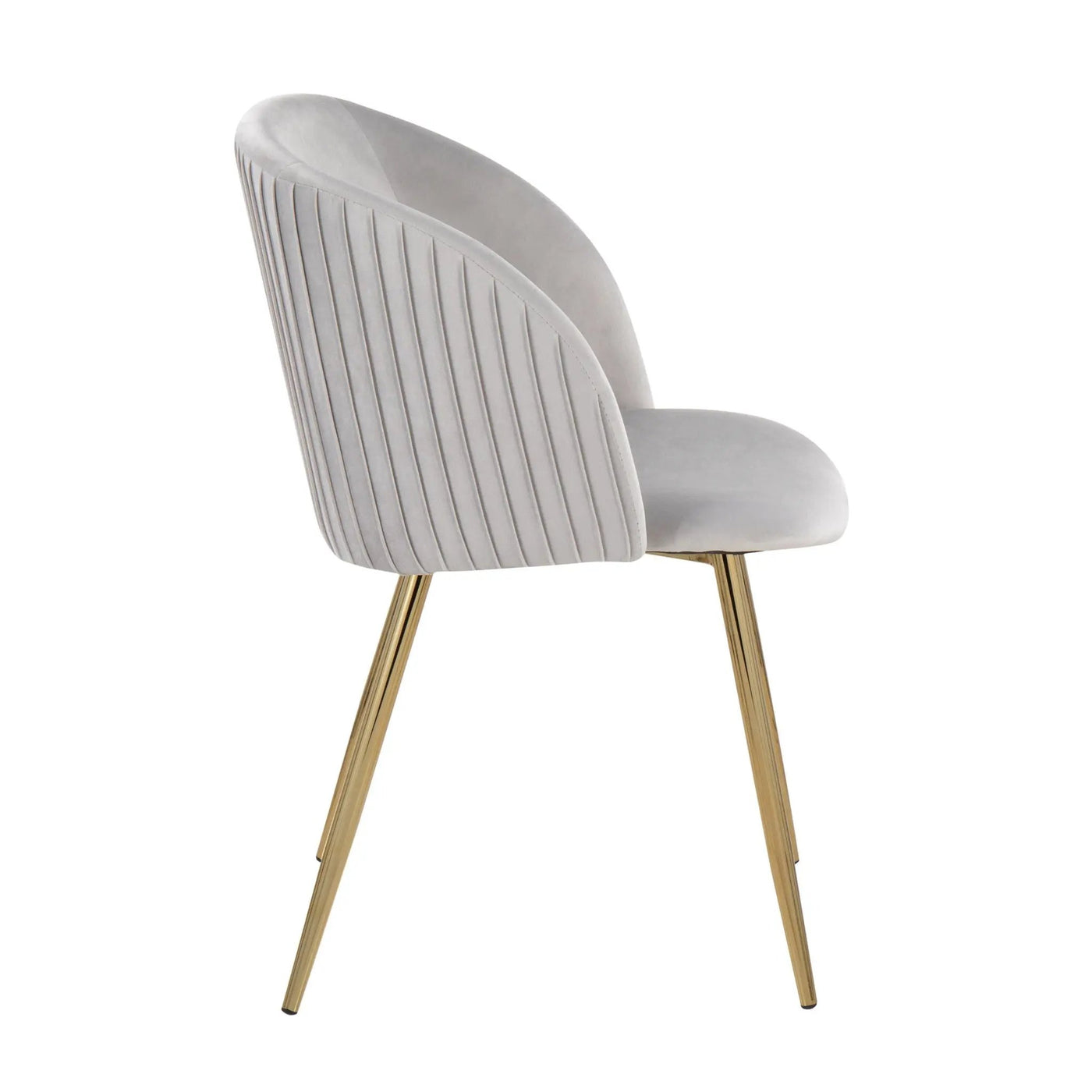 Fran - Pleated Waves Contemporary Chair (Set of 2) by HouseOfZazla
