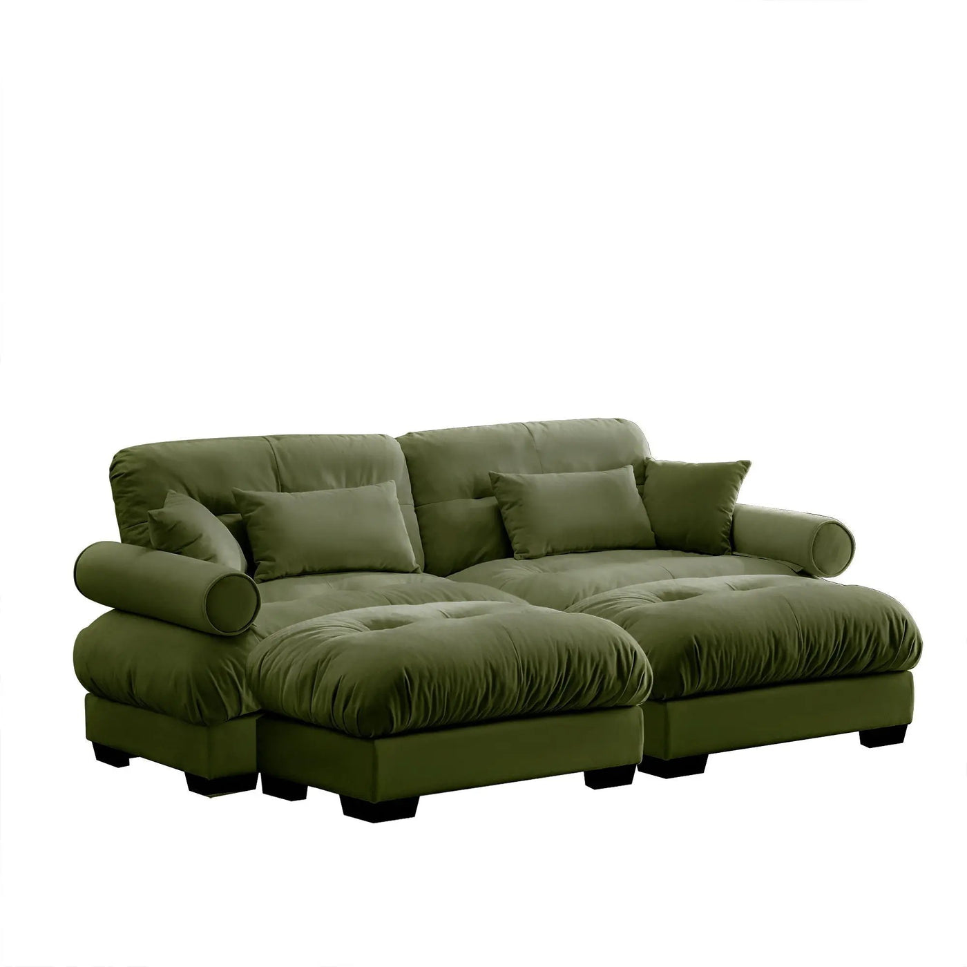 Super Comfort Oversized Modular Sectional Sofa With Movable Ottoman by Unique Piece Furniture