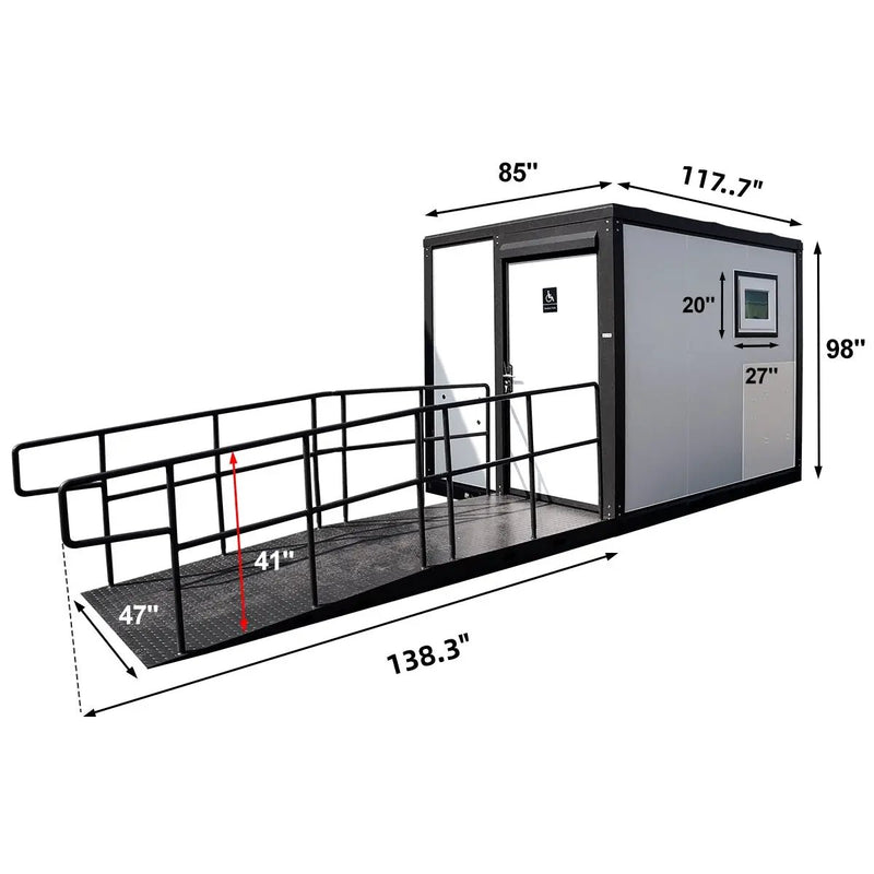 10ft Handicap-Accessible Portable Toilet by Chery Industrial