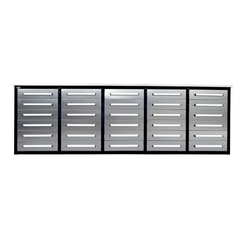 10ft Workbench Storage Cabinet with 30 Drawers by Chery Industrial