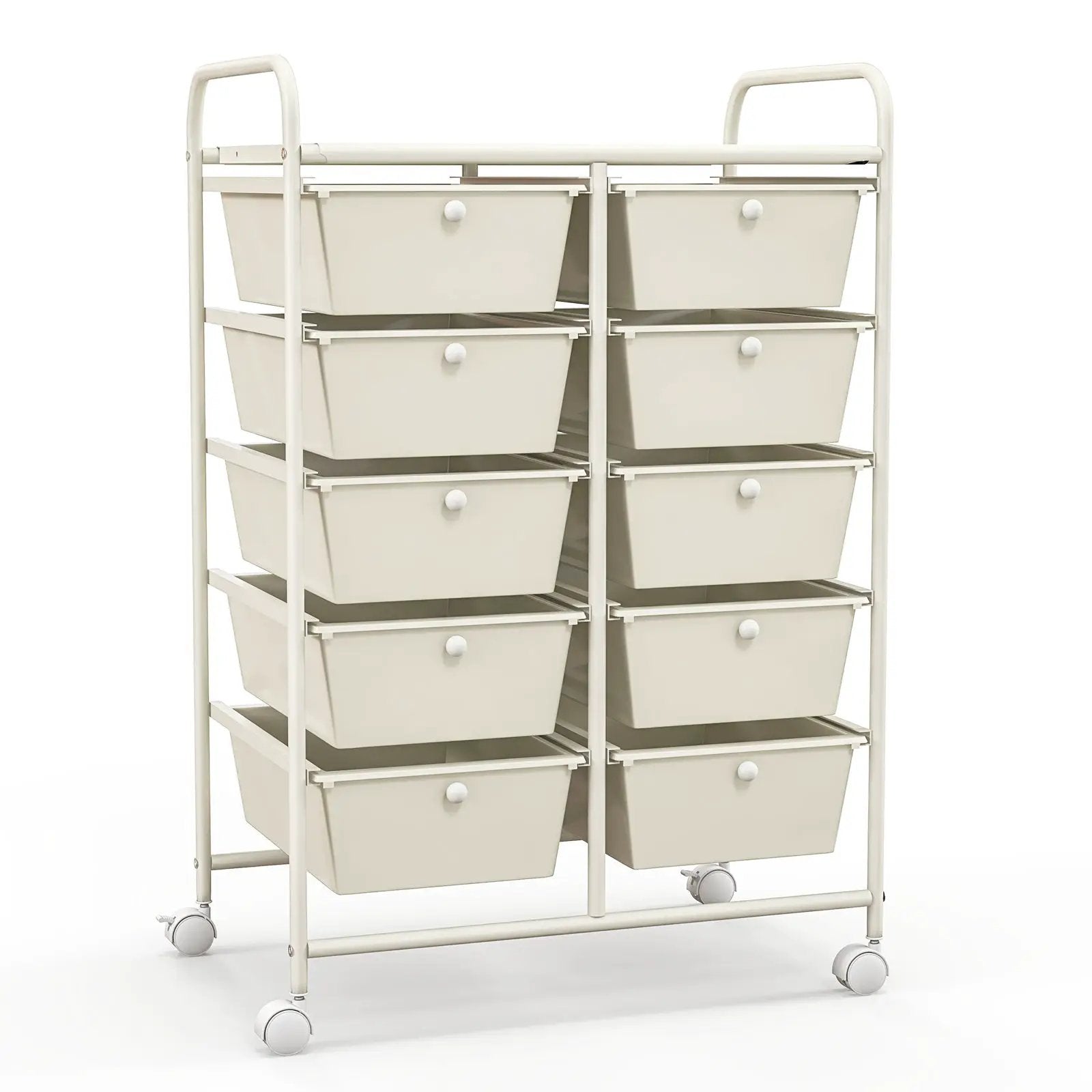 10-Drawer Rolling Storage Cart by DirectDeals