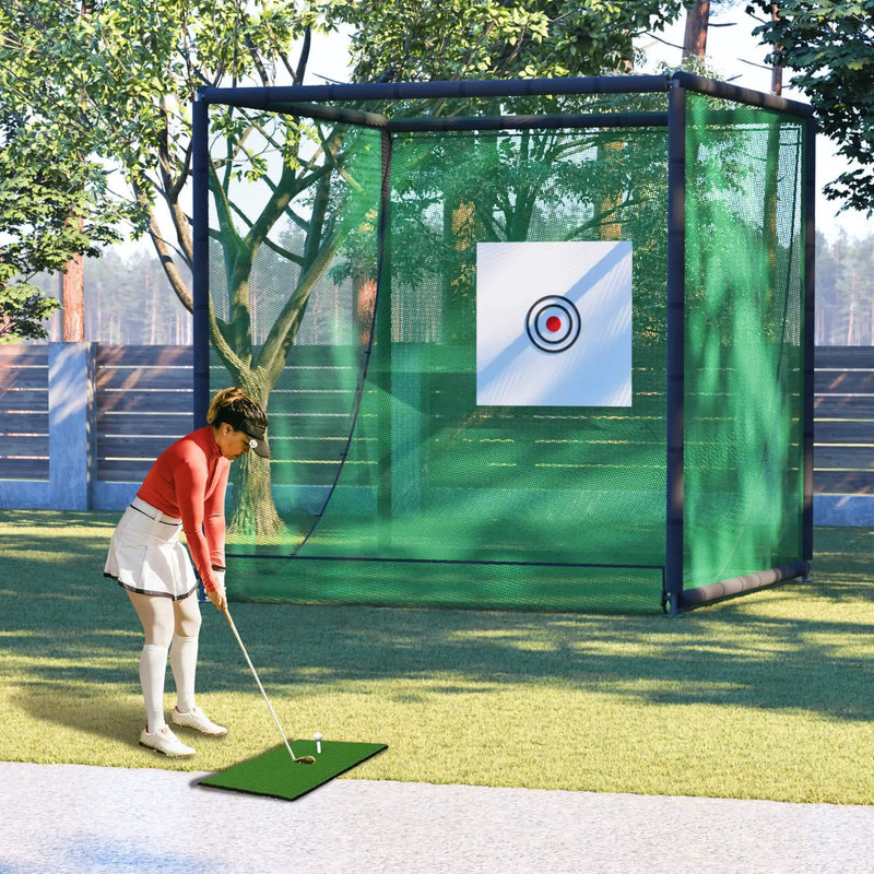 [10X10FT] Golf Practice Net Cage With Metal Frame (SAK41786) by SAKSBY WHOLESALE